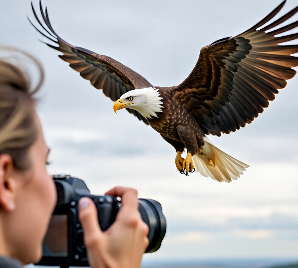 woman with camera
