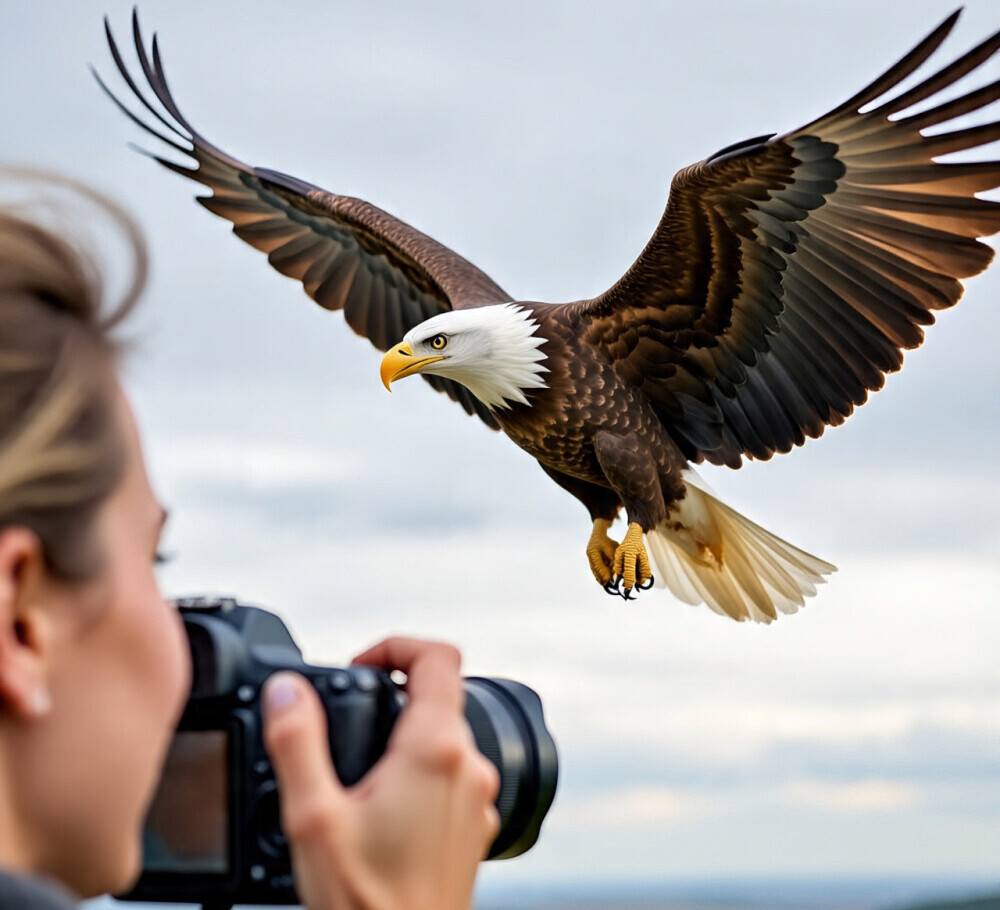 eagle in flight