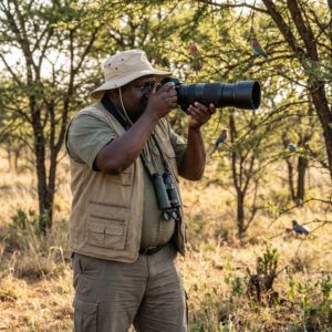 Ray Kamota with a camera